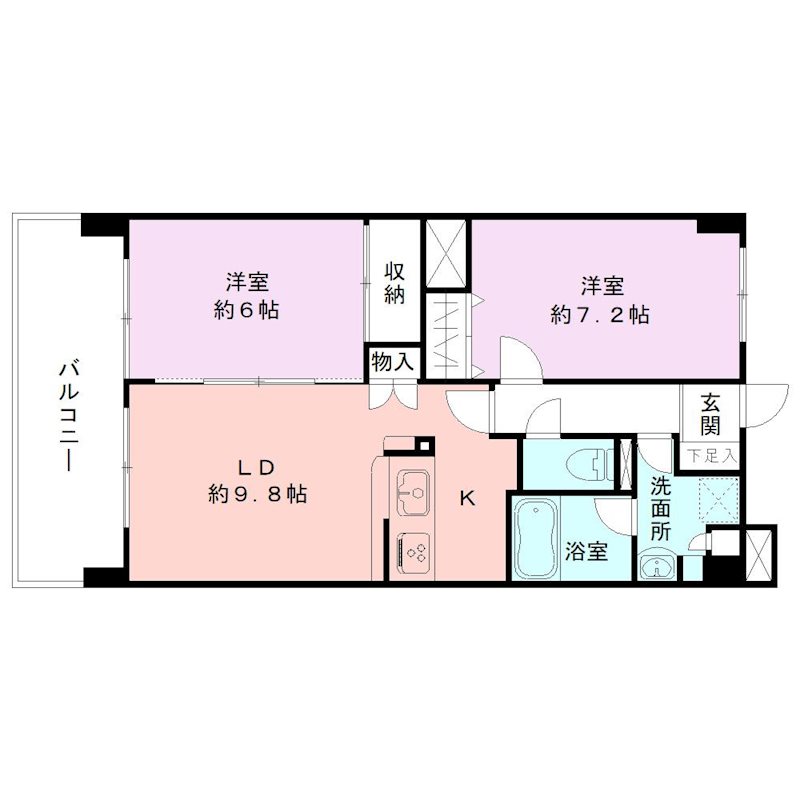 トゥールドゥソレイユ 間取り