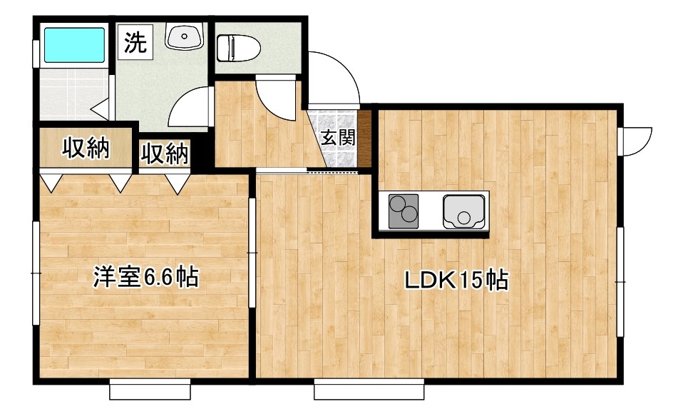 エステーラ 201号室 間取り