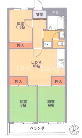 ファンション渋川　 間取り