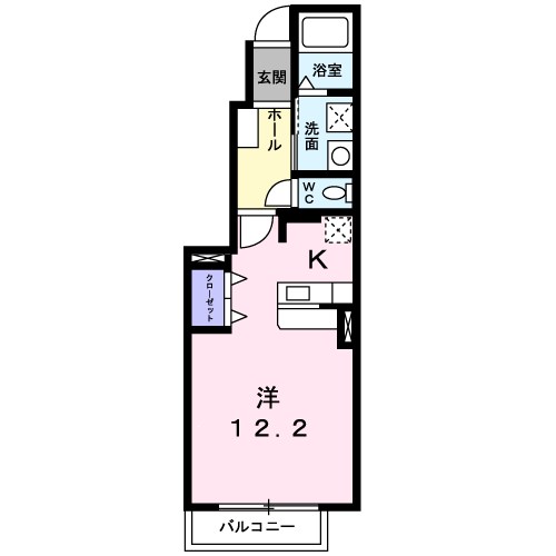 エスプワール 102号室 間取り