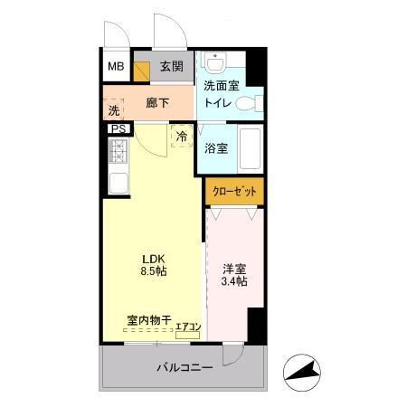 ステラ　トーレ 203号室 間取り