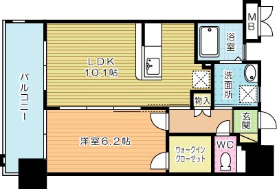 Ｆｅｌｔ１１１３（フェルト１１１３）  705号室 間取り