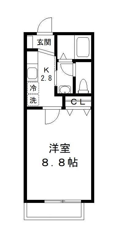 102号室 間取り