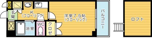 １９－Ｃｕｂｅ 305号室 間取り