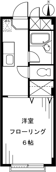サンシャレイ永福町  202号室 間取り