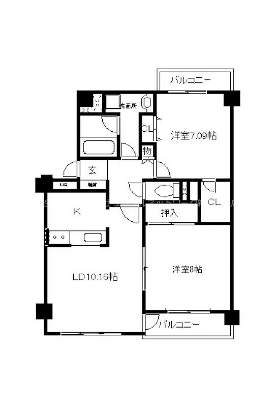 異人池コート 間取り