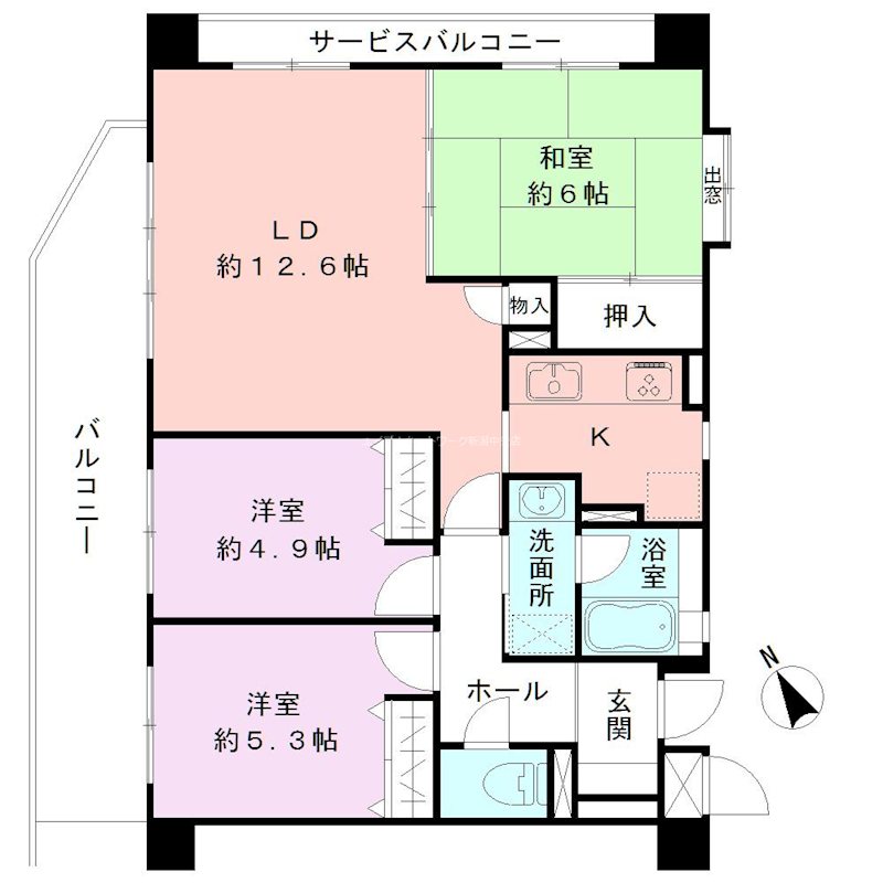 異人池コート 間取り