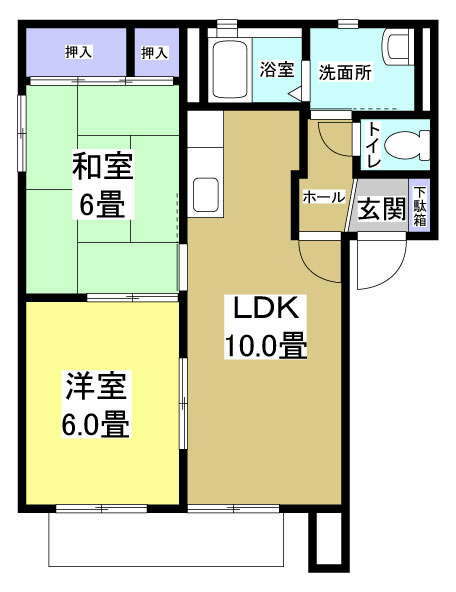 グレース明ケ島 間取り図