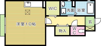 ウェルシー  102号室 間取り