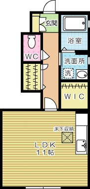 ウェルシー 102号室 間取り