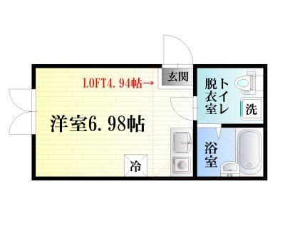 プリマ六番館 201号室 間取り