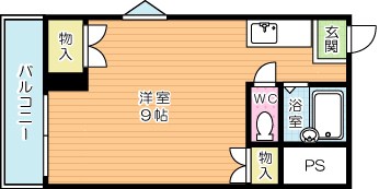Ｋ－２西小倉ビル 606号室 間取り