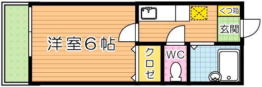 エクシヴ大里Ⅰ 101号室 間取り
