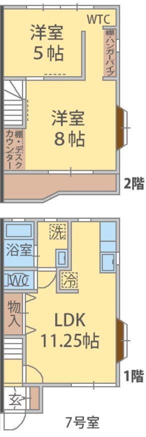 シャルム・Ⅰ 007号室 間取り