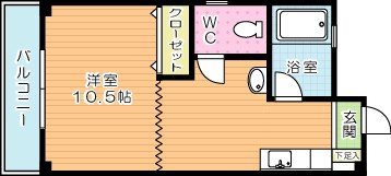 井ビルⅡ  302号室 間取り