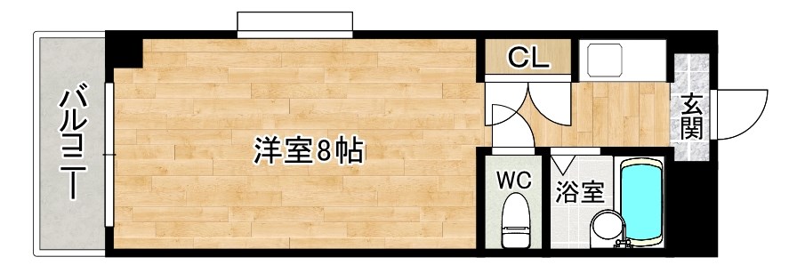 リバーサイド中津口 701号室 間取り