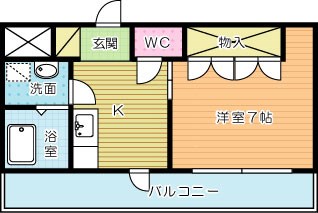 メルヴェールヒロ 303号室 間取り