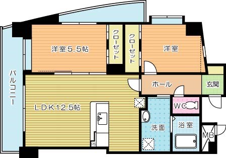 コンプレート富士見 間取り図