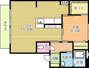ヒルサイド都 101号室 間取り