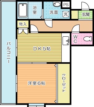 リファレンス小倉 404号室 間取り