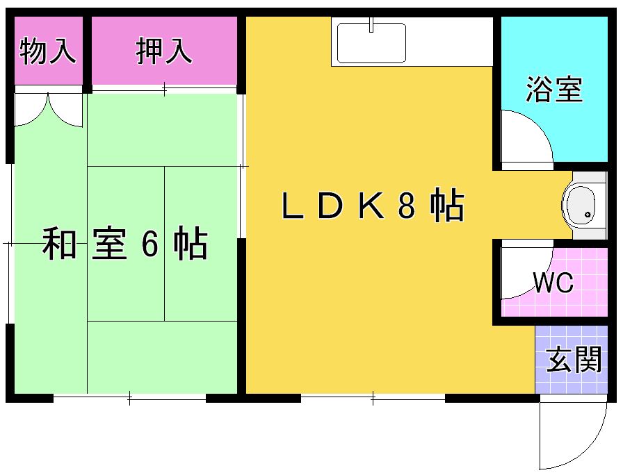 昭和マンション 302号室 間取り