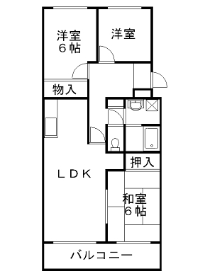 ヴィラ赤とんぼ  間取り