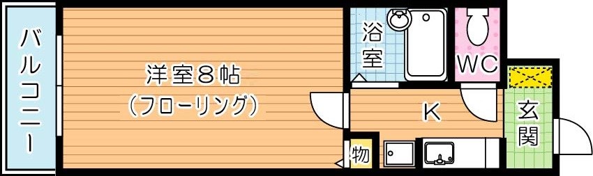 ジョイフル引野　Ｂ棟 間取り