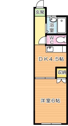 高浜ビル 608号室 間取り