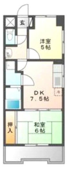 松原メイトマンション 間取り