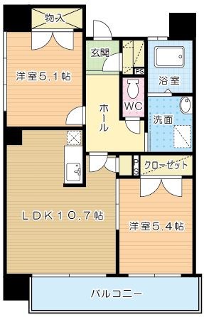 REZIA小倉 201号室 間取り
