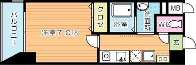 ガーディアンズパレス小倉 201号室 間取り
