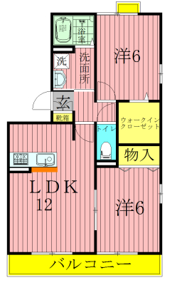 Ferme 302号室 間取り