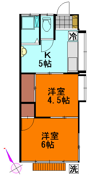 上町あきよし荘 間取り図