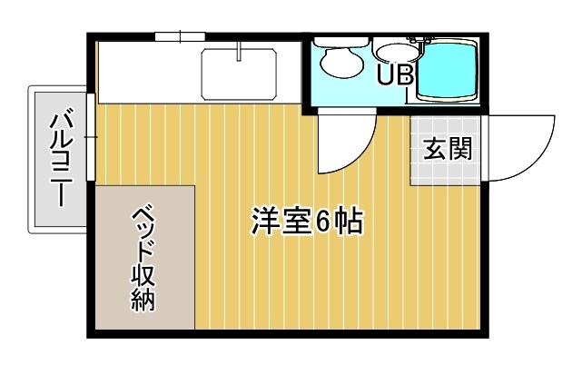 コーポいずみ  201号室 間取り