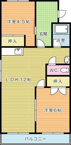 アムール 301号室 間取り
