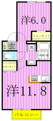 ルミエール参番館 203号室 間取り