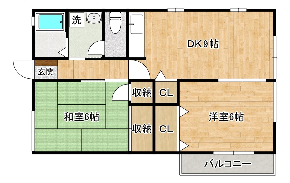 赤坂レトア 201号室 間取り