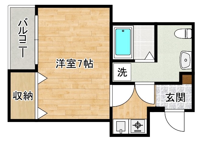 ＦＡＣＥ１２ 101号室 間取り