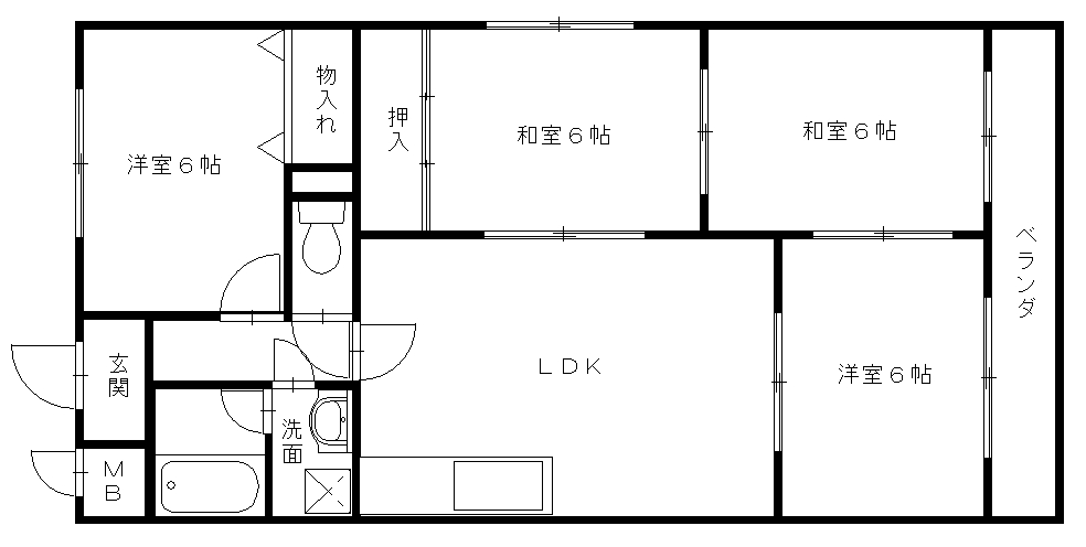 友田コーポラス 間取り