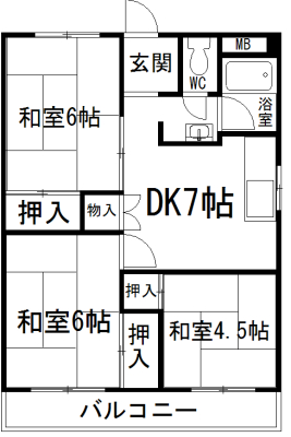 太田コーポラス　 間取り
