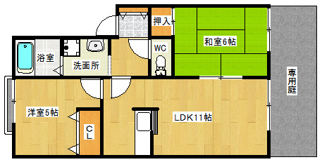 新栄プロパティー恩智Ⅲ 間取り