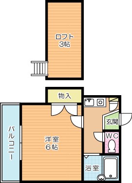 レオパレス高坊Ⅱ 102号室 間取り