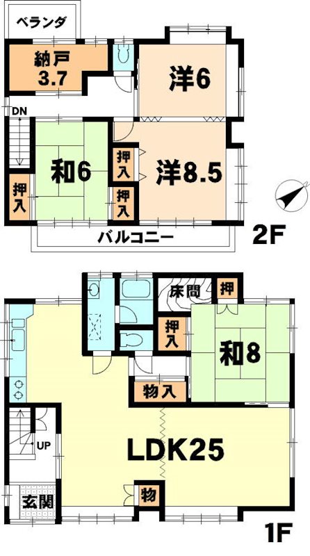 大江４丁目　貸家 間取り