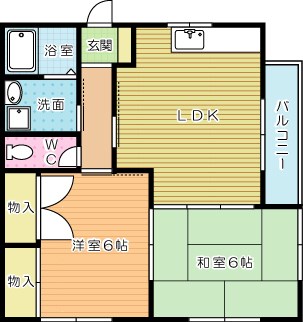 コーポ梶原 204号室 間取り