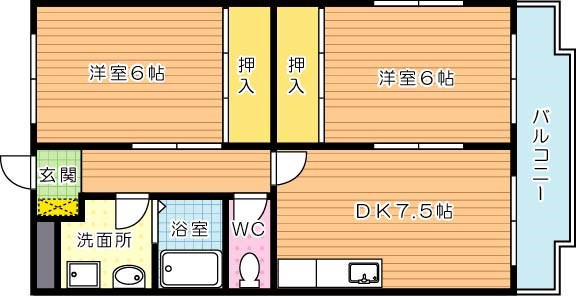 エルカーサ引野 間取り図