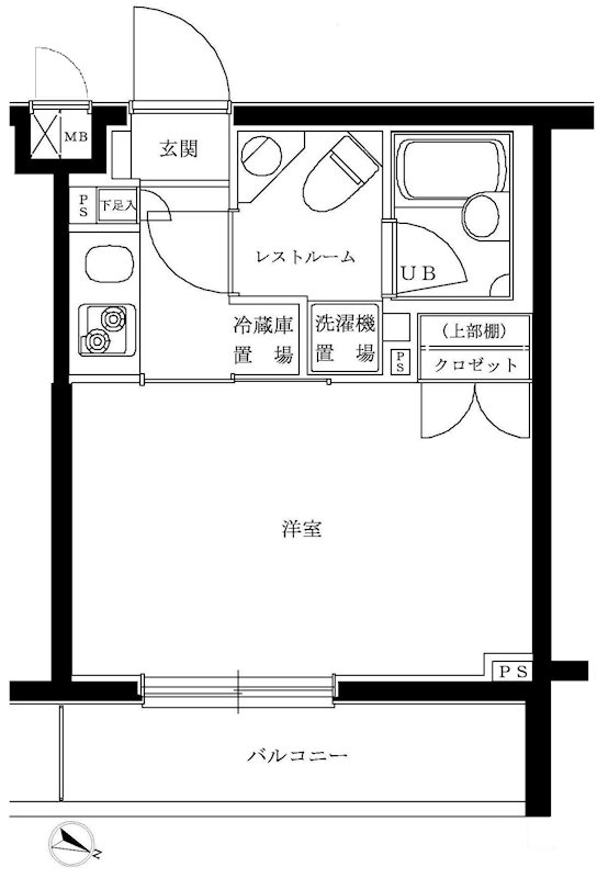 間取り ルーブル品川西小山 間取り図