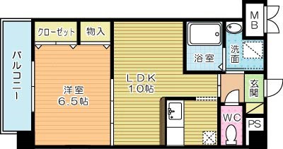 エヴァーグリーンＮ 703号室 間取り