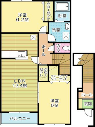 イマージュＭ　A棟 202号室 間取り