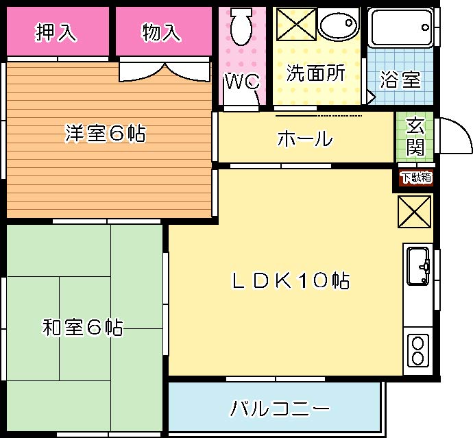 204号室 間取り