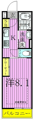 302号室 間取り